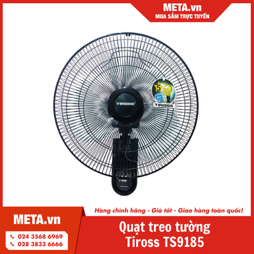 Quạt treo tường có điều khiển Tiross TS9185