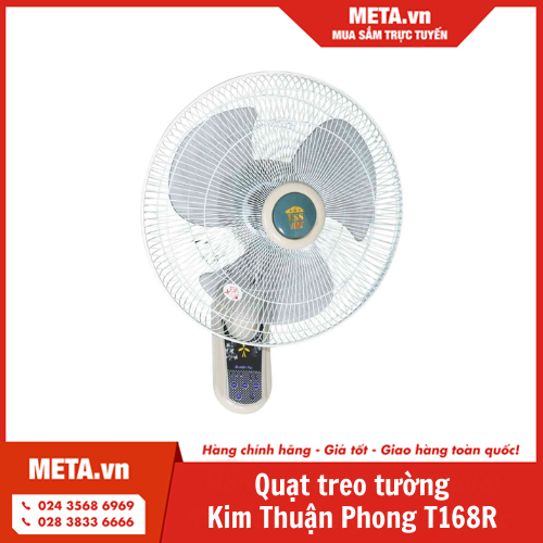 Quạt treo tường Kim Thuận Phong T168R (có remote)