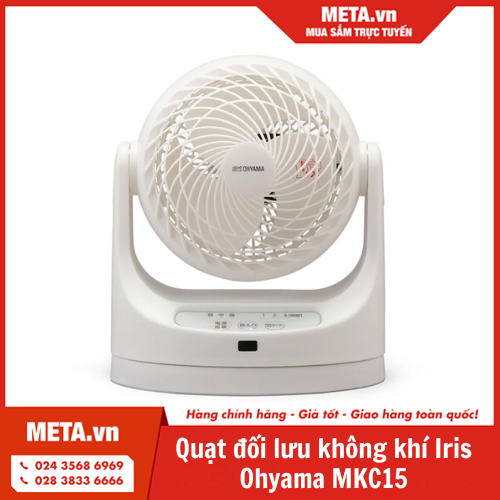 Quạt điện mini để bàn đối lưu không khí Iris Ohyama MKC15