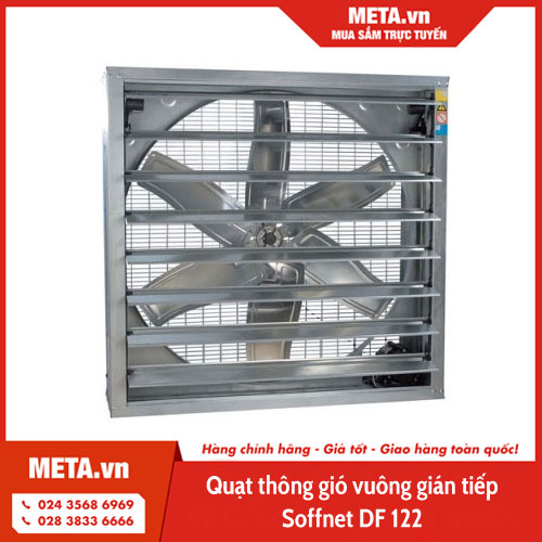 Quạt thông gió vuông gián tiếp Soffnet DF 122