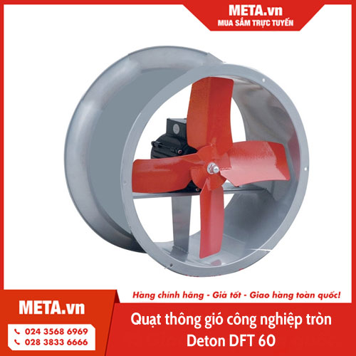 Quạt thông gió công nghiệp tròn Deton DFT 60