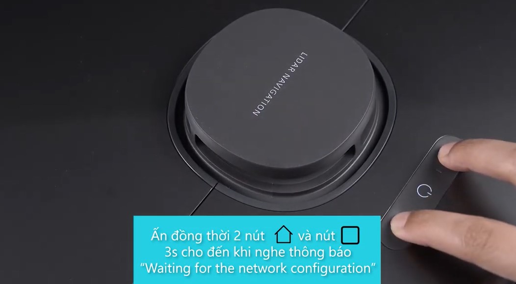 Ấn và giữ đồng thời 2 nút trong 3 giây