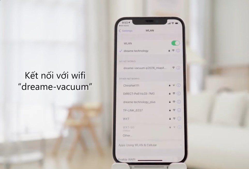 Kết nối với dreame-vacuum