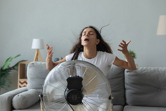 Vị trí đặt quạt không thích hợp