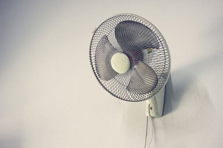 Vị trí lắp quạt treo tường