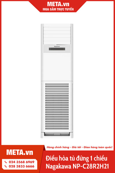 Điều hòa tủ đứng 1 chiều Nagakawa NP-C28R2H21 28.000 BTU