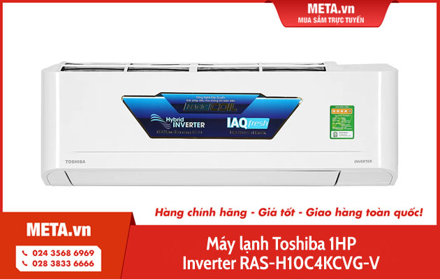 Máy lạnh Toshiba 1HP Inverter RAS-H10C4KCVG-V