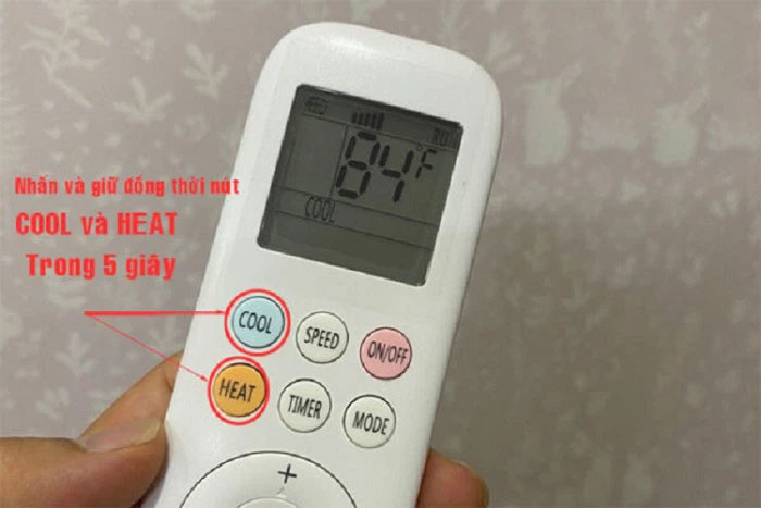 Hướng dẫn cách đổi độ F sang độ C ở điều khiển điều hòa, máy lạnh