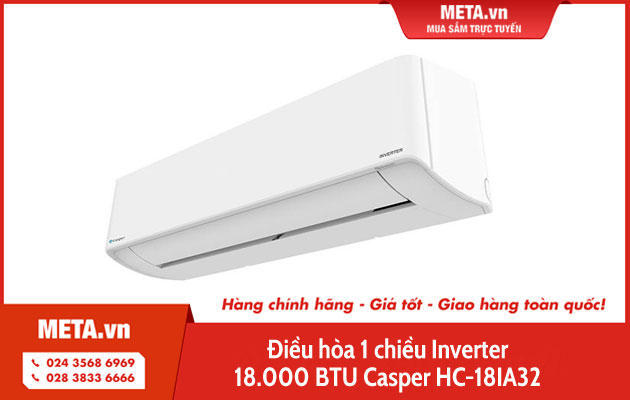 Điều hòa 1 chiều Inverter 18.000 BTU Casper HC-18IA32