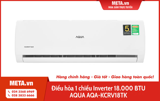 Điều hòa 1 chiều Inverter 18.000 BTU AQUA AQA-KCRV18TK