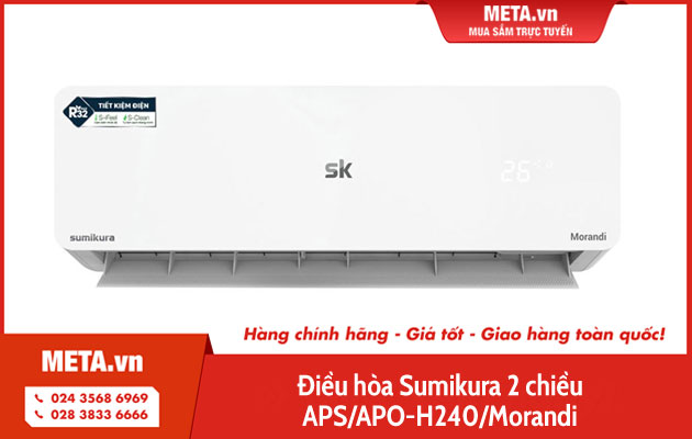 Điều hòa Sumikura 2 chiều APS/APO-H240/Morandi