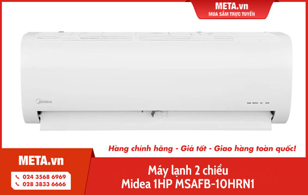 Máy lạnh 2 chiều Midea 1HP MSAFB-10HRN1