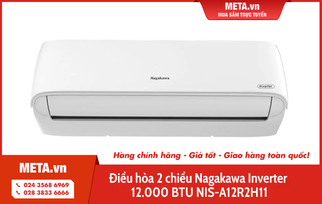 Điều hòa 2 chiều Nagakawa Inverter 12.000 BTU NIS-A12R2H11