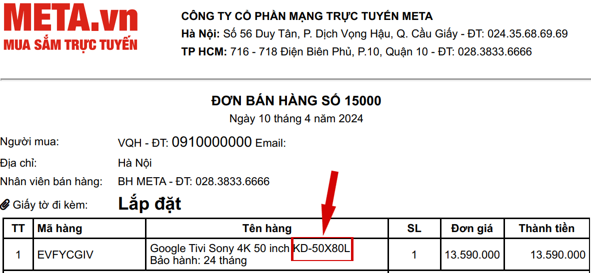 Cách tìm mã tivi Sony