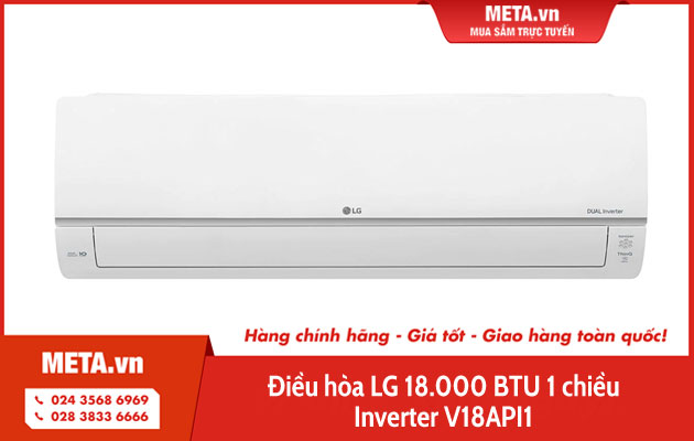 Điều hòa LG 18.000 BTU 1 chiều inverter V18API1 (điều khiển Wifi)