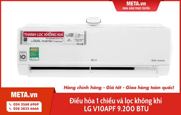 Điều hòa 1 chiều và lọc không khí LG V10APF 9.200 BTU