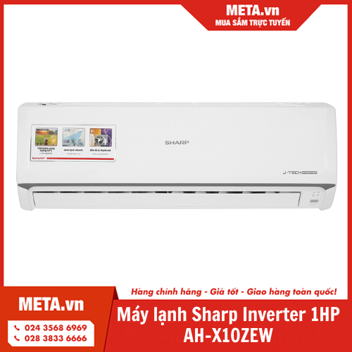 Máy lạnh Sharp Inverter 1HP AH-X10ZEW