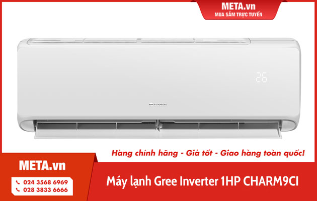 Máy lạnh Gree Inverter 1HP CHARM9CI 
