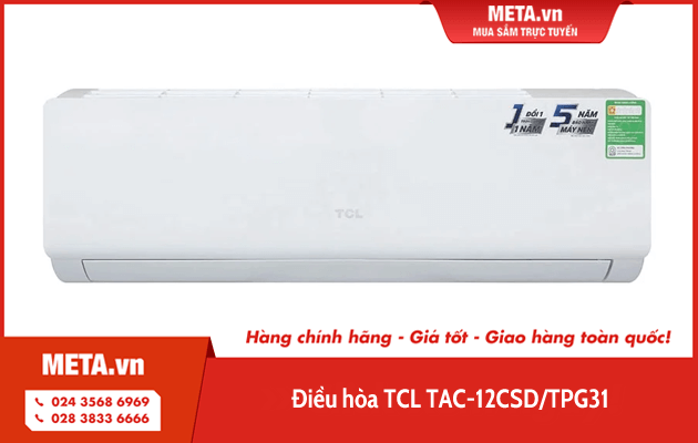 Điều hòa TCL 1 chiều 12.000BTU TAC-12CSD/TPG31