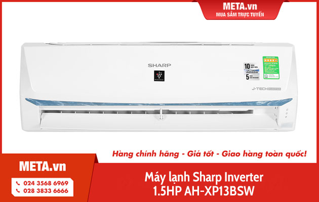 Máy lạnh Sharp Inverter 1.5HP AH-XP13BSW