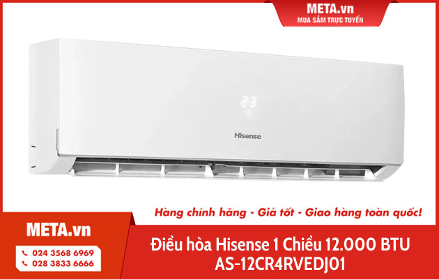 Điều hòa Hisense 1 chiều 12.000 BTU AS-12CR4RVEDJ01