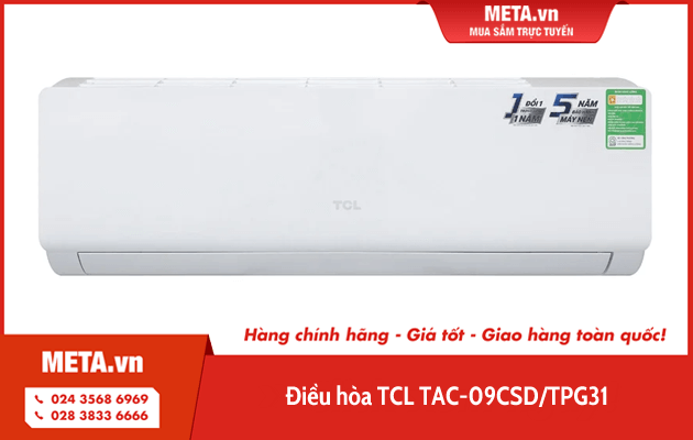 Điều hòa TCL 1 chiều 9.000BTU TAC-09CSD/TPG31