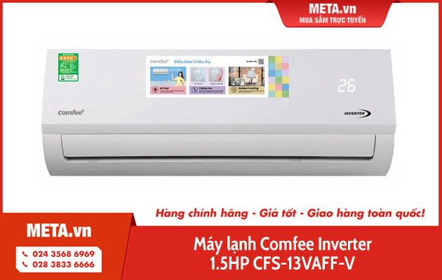 Máy lạnh Comfee Inverter 1.5HP CFS-13VAFF-V