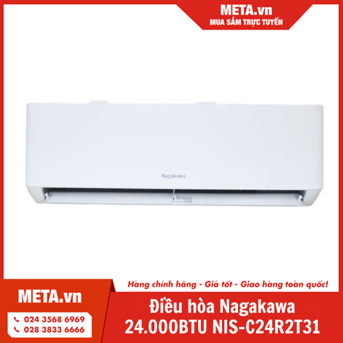 Điều hòa Nagakawa 24.000BTU 1 chiều Inverter NIS-C24R2T31