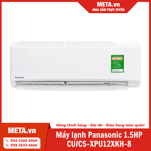 Máy lạnh Panasonic Inverter 1.5HP CU/CS-XPU12XKH-8
