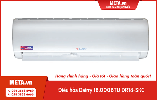 Điều hòa Dairry 18.000BTU 1 chiều DR18-SKC