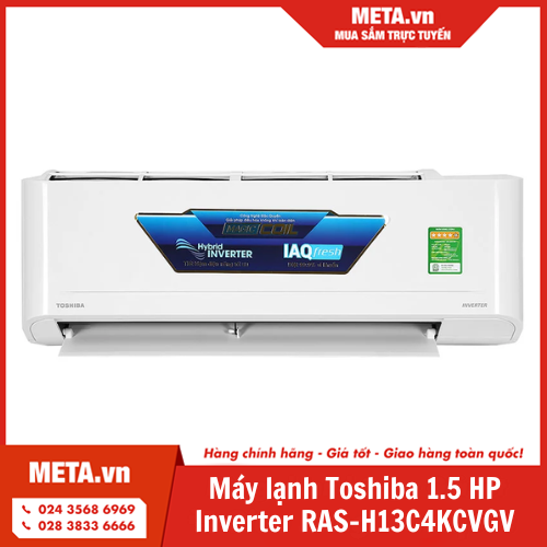 Máy lạnh Toshiba 1.5 HP Inverter RAS-H13C4KCVGV/H13C4ACVG-V