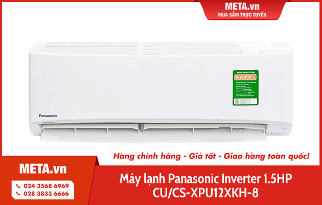 Máy lạnh Panasonic Inverter 1.5HP CU/CS-XPU12XKH-8