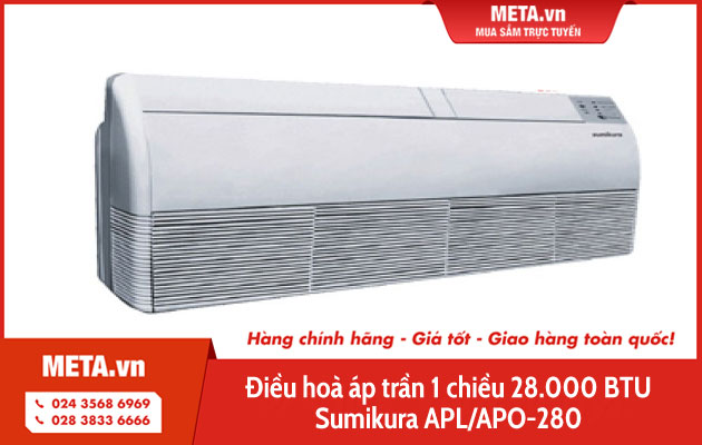 Điều hoà áp trần 1 chiều 28.000 BTU Sumikura APL/APO-280