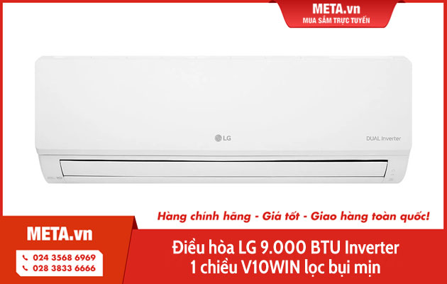 Điều hòa LG 9.000 BTU Inverter 1 chiều V10WIN