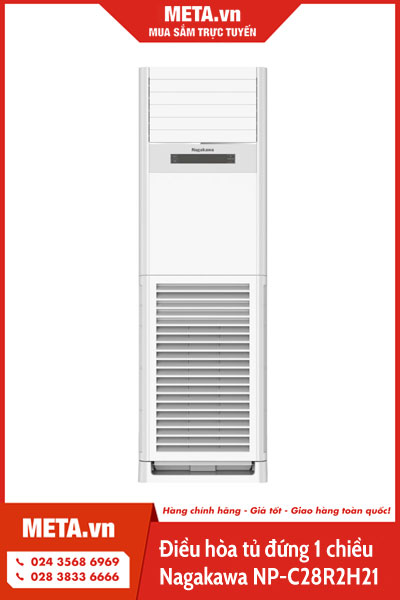 Điều hòa tủ đứng 1 chiều Nagakawa NP-C28R2H21 28.000 BTU 