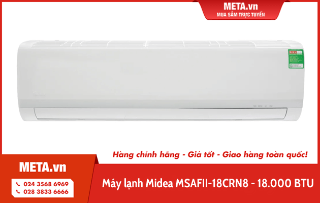 Máy lạnh Midea 1 chiều MSAFII-18CRN8