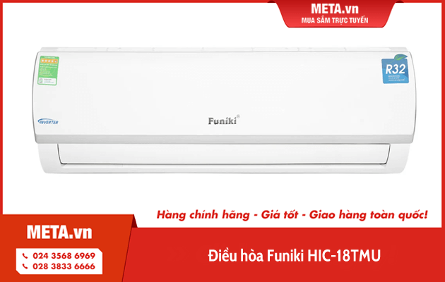 Điều hòa treo tường 1 chiều 18.000 BTU Inverter Funiki HIC-18TMU