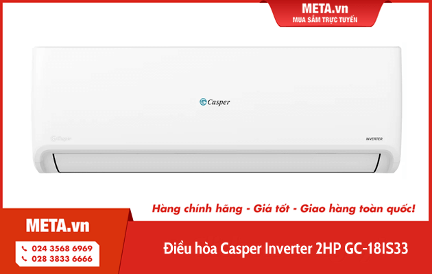 Điều hòa treo tường 1 chiều 18.000 BTU Inverter Casper GC-18IS33