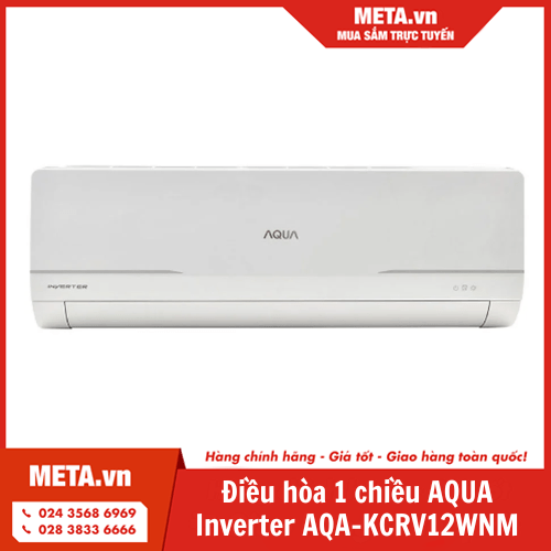 Điều hòa 12.000BTU 1 chiều AQUA Inverter AQA-KCRV12WNM