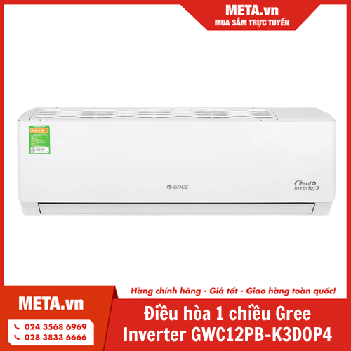 Điều hòa 12.000BTU 1 chiều Gree Inverter GWC12PB-K3D0P4