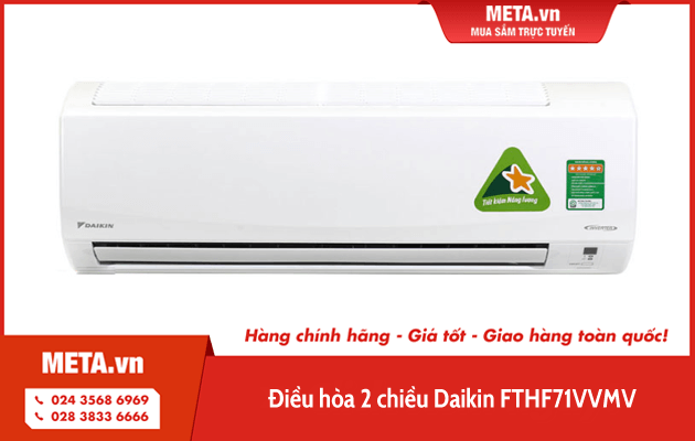 Điều hòa treo tường 2 chiều 24.000 BTU Inverter Daikin FTHF71VVMV
