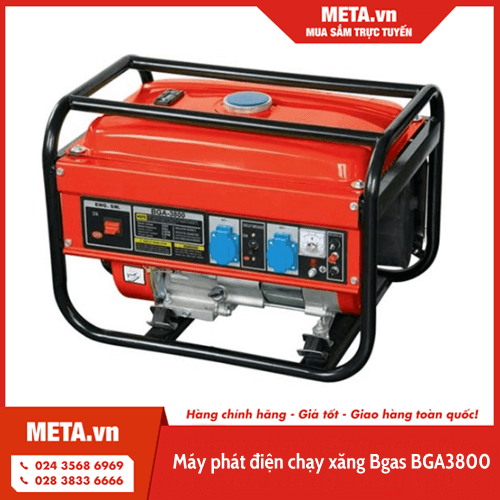 Máy phát điện chạy xăng Bgas BGA3800