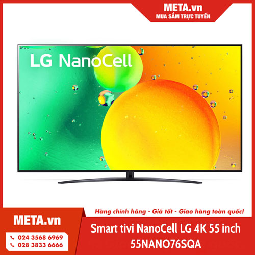 Smart tivi NanoCell LG 4K 55 inch 55NANO76SQA