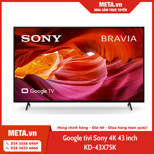 Google tivi Sony KD-43X75K 43 inch 4K