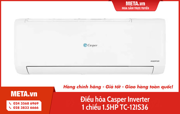 Điều hòa Casper Inverter 1 chiều 1.5HP TC-12IS36