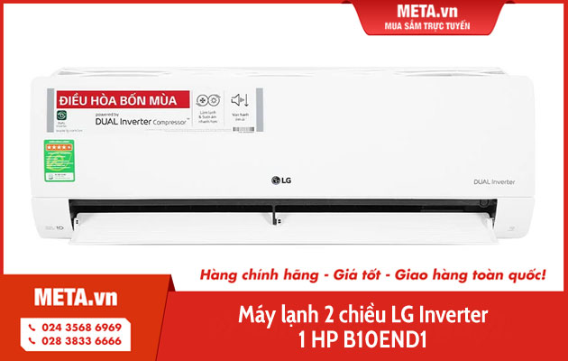 Máy lạnh 2 chiều LG Inverter 1 HP B10END1