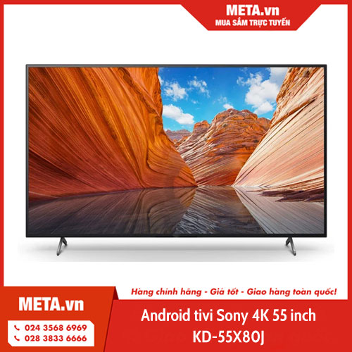 Android tivi Sony 4K 55 inch KD-55X80J