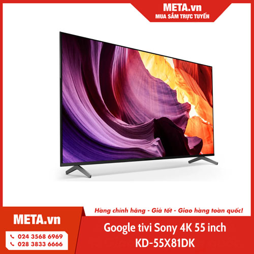 Google tivi Sony 4K 55 inch KD-55X81DK