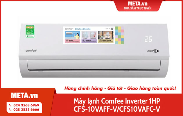 Máy lạnh Comfee Inverter 1HP CFS-10VAFF-V/CFS10VAFC-V