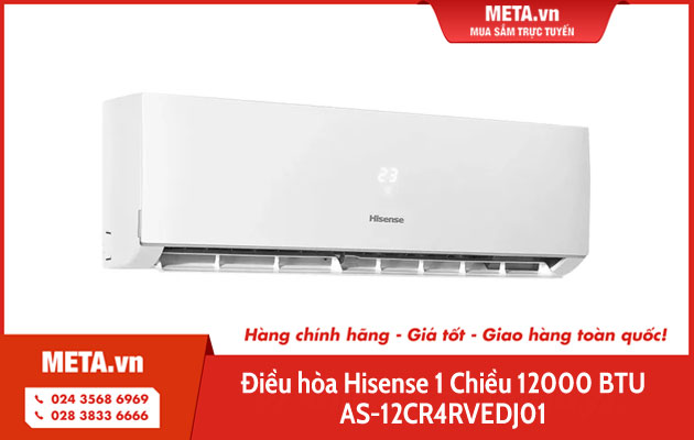 Điều hòa Hisense 1 chiều 12.000 BTU AS-12CR4RVEDJ01
